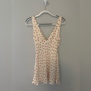 Zara Cream Strawberry Dress